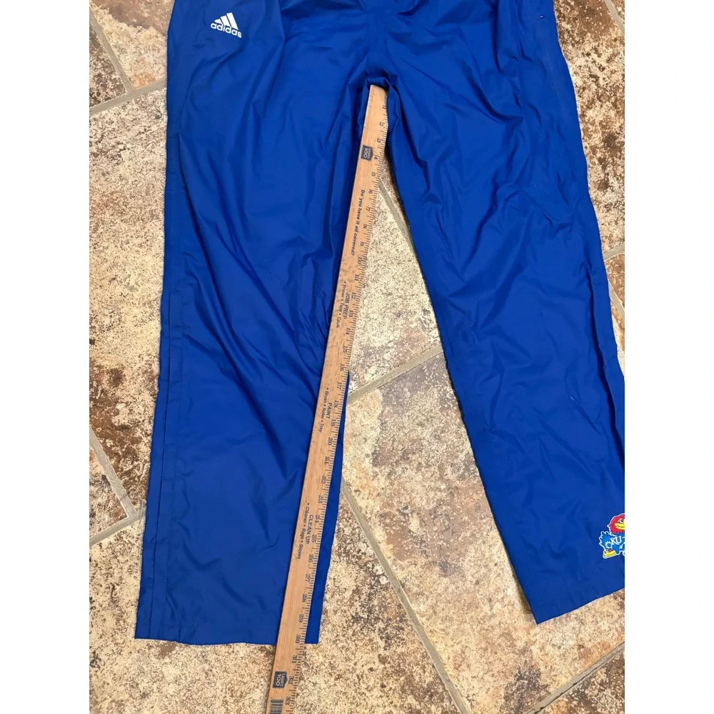 Adidas Kansas Jayhawks Track Suit Mens Large Blue Jacket Pants Set Basketball